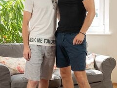 After a bath Johnny Polak has sex with Martin Hovor