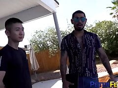 PETERFEVER Tattooed Latino Jon Darra Breeds Asian Hans Raw