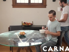 Tucker Barrett Eats Twink Stepson Marcus Rivers Ass For Breakfast