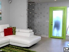 Tattooed hairy dude Colby Jansen gives Alexander Gustavo some relief in his ass