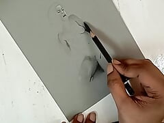 Erotic Art Of Desi Sexy Skinny Indian girl drinking piss straight from the cock Lofi ASMR