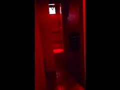 Sucking 5 strangers at the Glory Hole in Adult Theatre