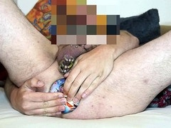 Spontaneous anal training - open and intense sessin