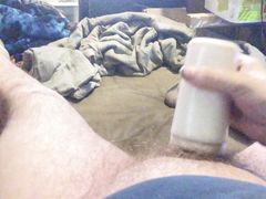 Masturbating with some new lube