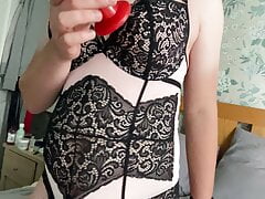 Afternoon tease in new lingerie