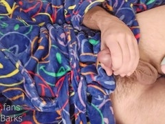 Furry gay, unshaved, jerking off