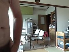 Japanese old man masturbation semen flows