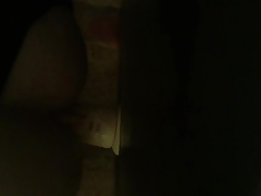 Short dildo fuck in panties