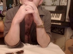 Gay cam performer acts out hot roleplay and flashes on webcam