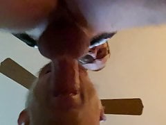 Sucking big cock from CB