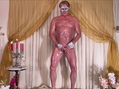 Oiled up sensual worship of gay ass in various languages