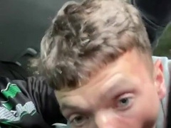 Good-Sized Trouser Snake Dt on Highway with ENORMOUS POP-SHOTS