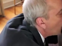 Two office mature guys bang one another