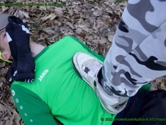 White socks, smelly barefeet, smelly socks
