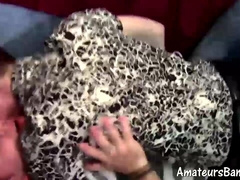 Seductive young amateur gay sucks cock before hard fucking