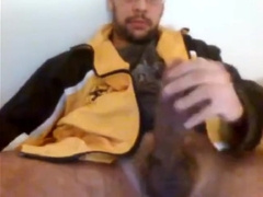 Sexy Str8 Danish Monstercock cums on a paper towel #27 4