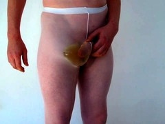 Doing it, piss cum, cumming in condom