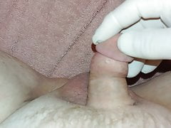 Small Pencil Dick Rubbed,Tugged and a Squirting Cum Hole!