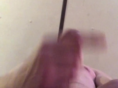 Father enjoys shooting hefty fountains