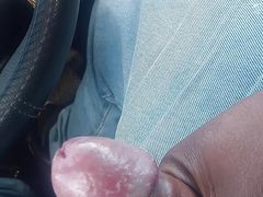 Public dick stroking for a request to see something