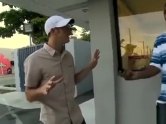 Gay pays black Step brother to suck his dick