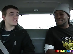 Justin Cross Gets His First Taste Of Black Cock
