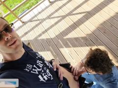 BF Sucking My Cock at Public Observation Tower for Everyone to See for Miles!