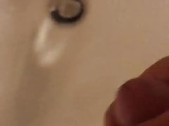 Tom wanks off his enormous cock and cums for me again