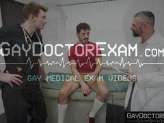 Nurse Caden Dior and doctor Cole Connor anal examined Cazden Hunter