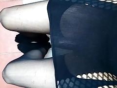 Playing in stockings