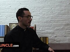 Yes Father - Horny Priest Unzips His Pants And Pull Off His Big Cock To Be Suck By His Fellow Clergy