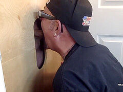 Getting Gloryhole bj'ed and romped