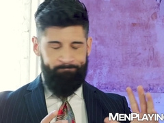 CEO Justin Jett stuffs Mika Aydens ass with his massive raw cock