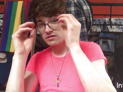 Gay Twink Niko Springs Strip Down and Shows Off His Big Cock