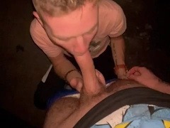 Horny boy suck my cock until I cum