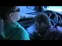 Big cock blowjob in moving car 12