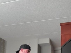 I was expecting bedroom service girl would walk in and catch me!