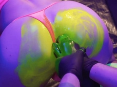 Rose Bud And Axel Abysse In Stuffs His Fist And Beads Into Lawrence Knight