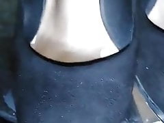 Office workers smelly high heels