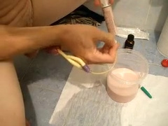 500cc of yogurt in my bladder