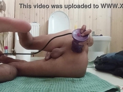 I'm attempting a fresh fucktoy: a volcano fake penis that shoots nuts into my rump. Part two