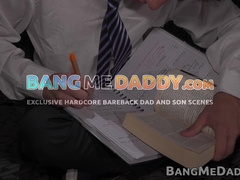 Hairy Latino daddy Daniel savors twink Ricks hard cock and ass