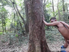 STUDS FROM THE ROÇA leave their work on the farm to have fuck-fest in the middle of the forest
