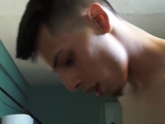 Oriental twink anally hammered by lovers rough morning wood