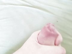 Hairy uncut ginger cock cumshot