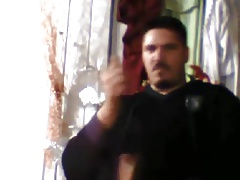 Hot latin dude wanking and shooting so good