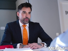 Hunk Jack Bandit goes ball deep at Lazzaratos tight butthole