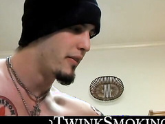 Straight jocks Billy da Kidd & Axel fires up smoke & start their prick rockin