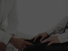 Sexy Apprentice White creamed in barebacking sex with Master