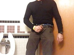 Jack-off in a hospital public toilet. Almost caught, I forgot to lock the door. I still finished jerking